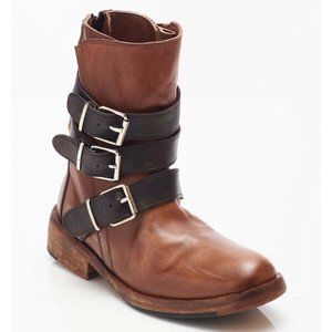 NWT Free People Sunbelt Santa Fe Moto Boot / Brown Combo